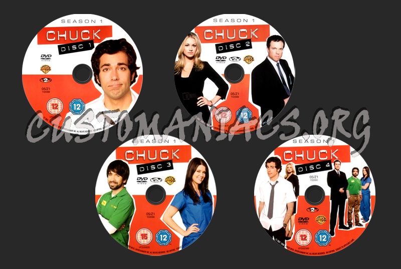 Chuck Season 1 dvd label