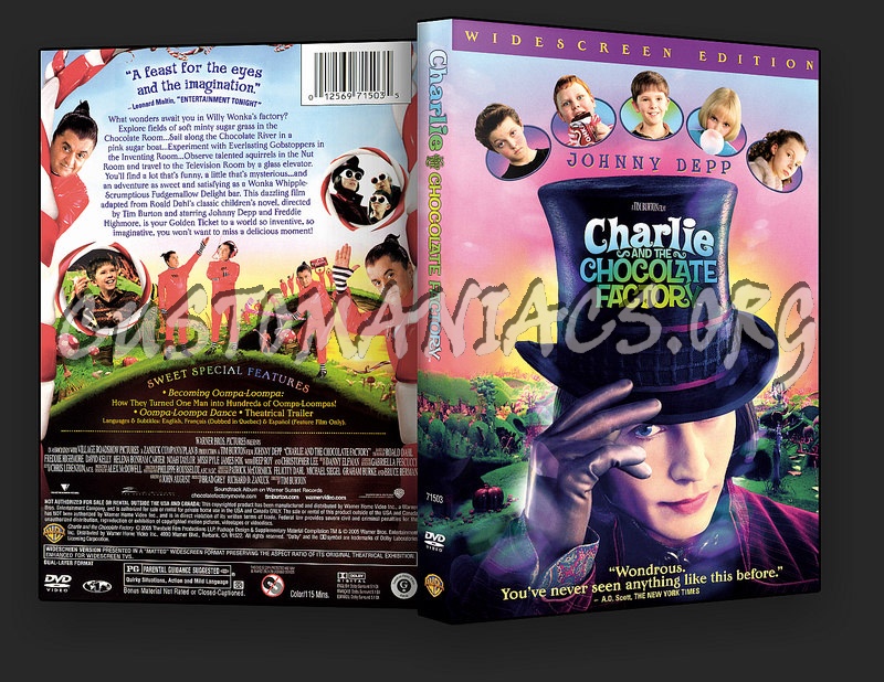 Charlie and the Chocolate Factory dvd cover