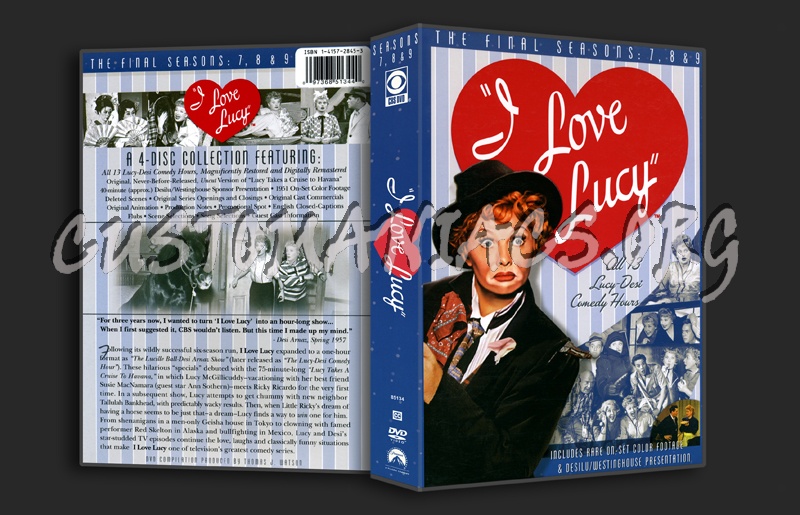 I Love Lucy Season 7-8-9 dvd cover