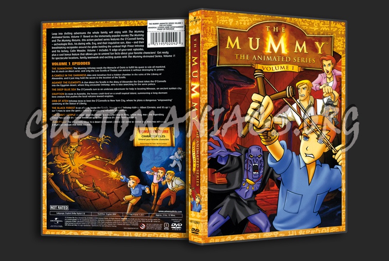 The Mummy - The Animated Series Volume 1 dvd cover - DVD Covers & Labels by  Customaniacs, id: 52795 free download highres dvd cover
