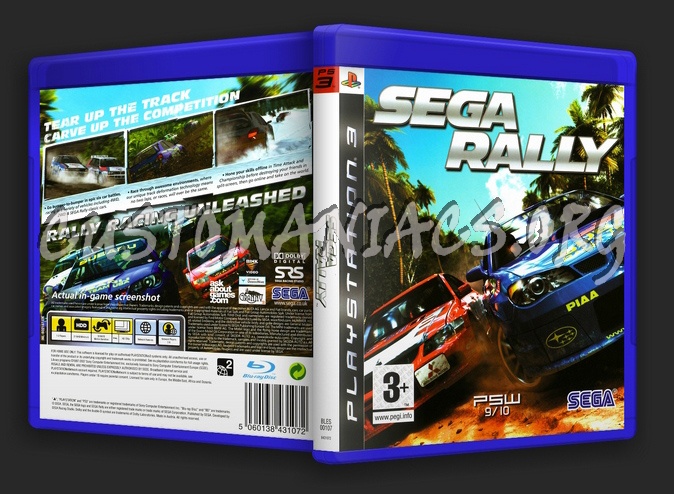 Sega Rally dvd cover