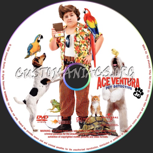 Ace Ventura Jr Pet Detective dvd label