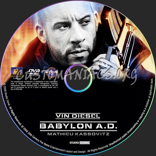 Babylon A.D. dvd label