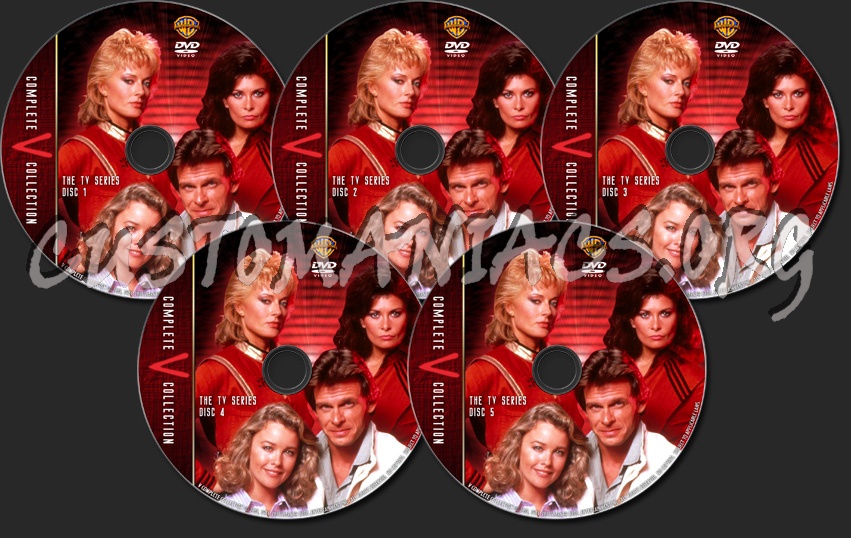 V (1983) - Complete TV Collection dvd label