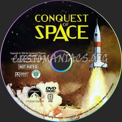 Conquest of Space dvd label