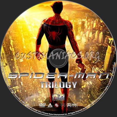 Spider-Man Trilogy dvd label