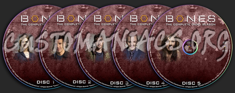 Bones - Season 3 dvd label