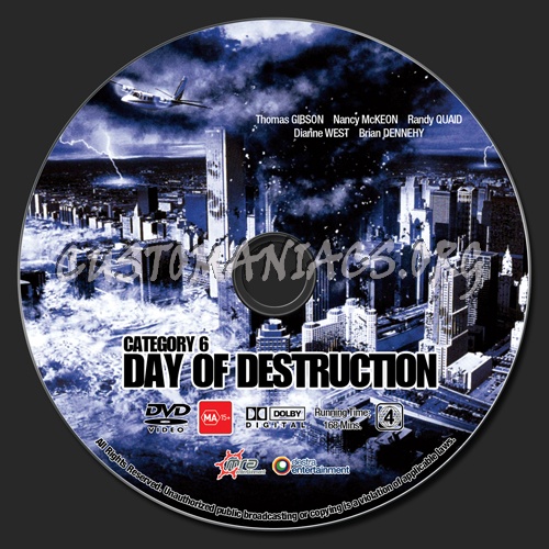 Category 6 - Day Of Destruction dvd label