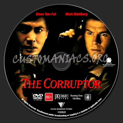 The Corruptor dvd label