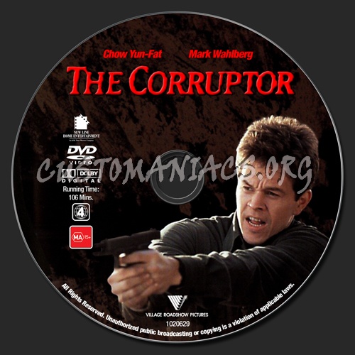 The Corruptor dvd label