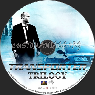 Transporter Trilogy dvd label