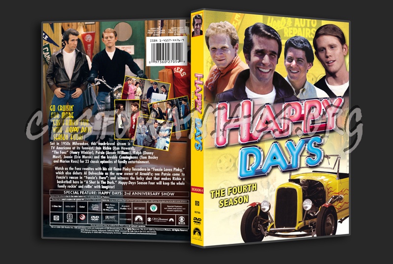 Happy Days Season 4 dvd cover