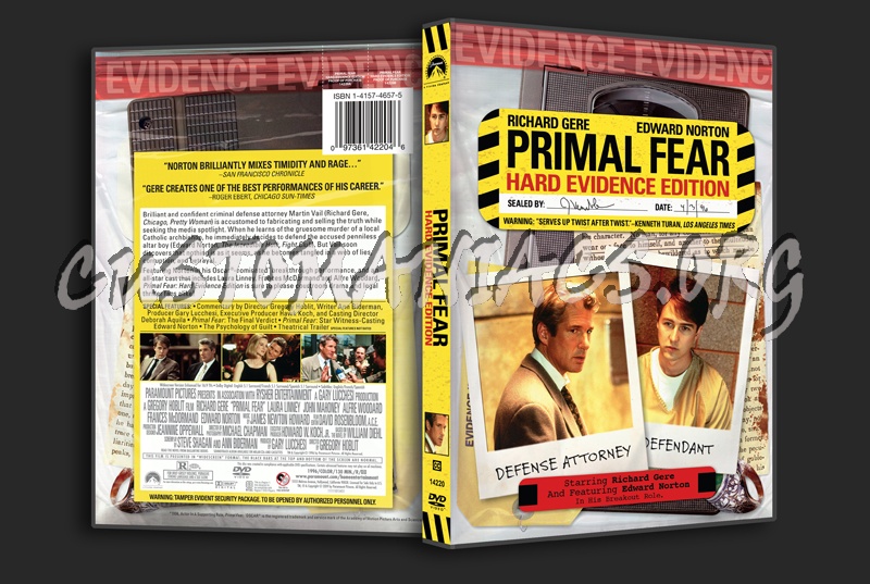 Primal Fear dvd cover