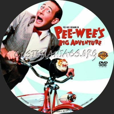 Peewees Big Adventure dvd label