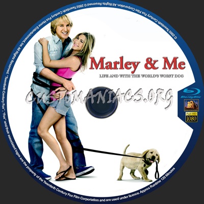 Marley & Me blu-ray label