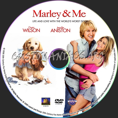 Marley & Me dvd label