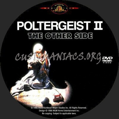 Poltergeist II The Other Side dvd label