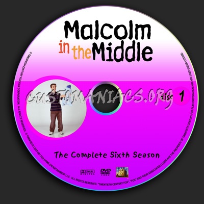 Season 6 - 4 Disc Set dvd label