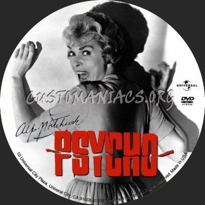 Psycho dvd label