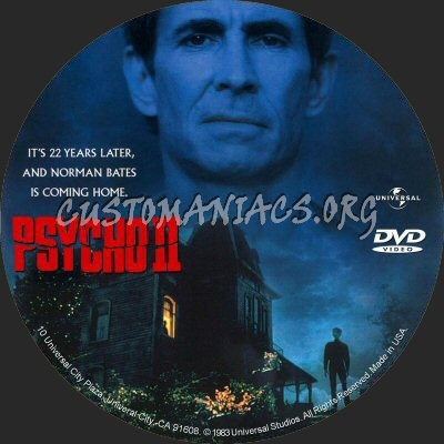 Psycho II dvd label