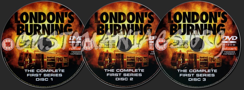 Londons Burning Series 1 dvd label