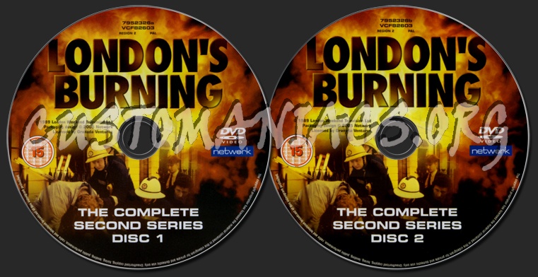 Londons Burning Series 2 dvd label