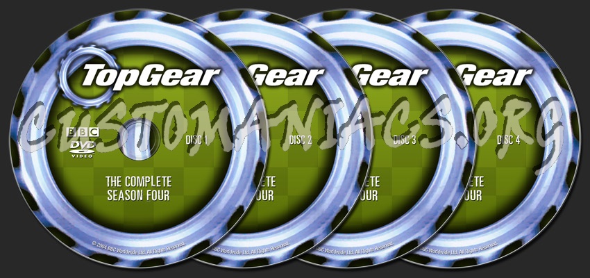 Top Gear Season Four dvd label