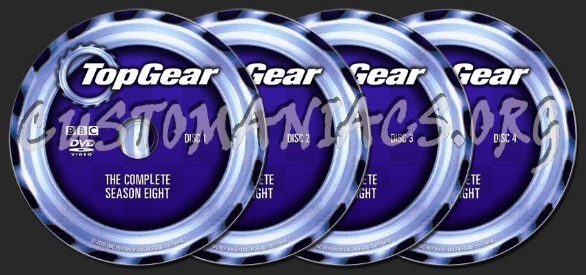 Top Gear Season Eight dvd label