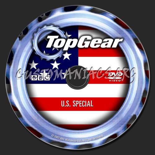 Top Gear US Special dvd label