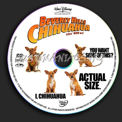 Beverly Hills Chihuahua dvd label