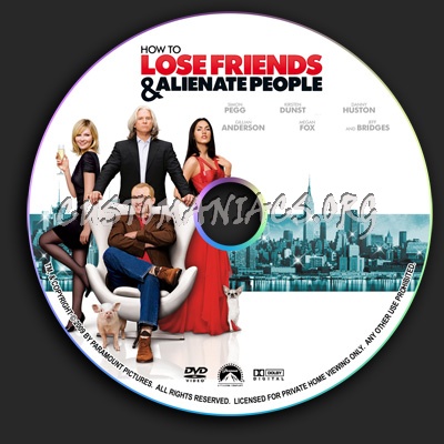 How to Lose Friends and Alienate People dvd label