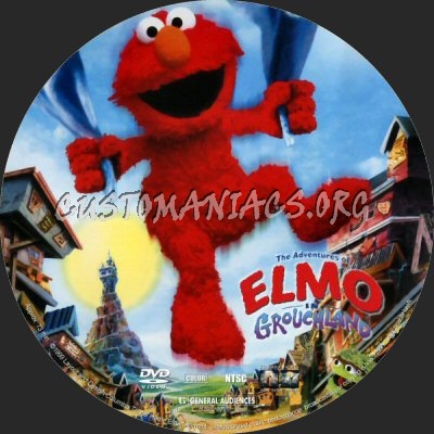 The Adventures of Elmo in Grouchland dvd label