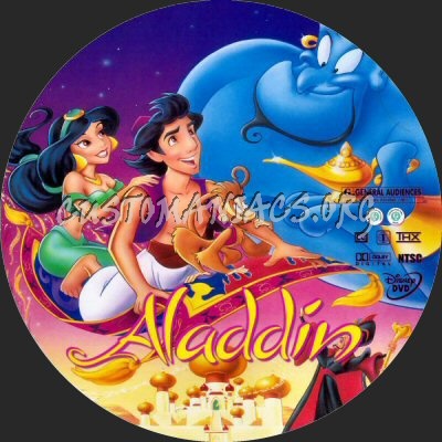 Aladdin dvd label