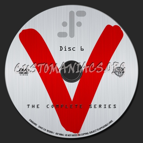 V: The Complete Series dvd label