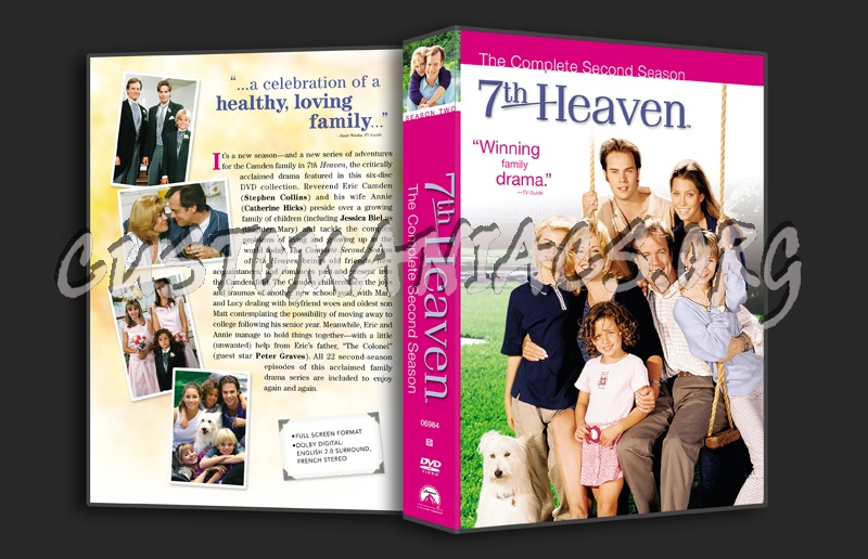7th Heaven Season 2 dvd cover - DVD Covers  Labels by Customaniacs, id:  53304 free download highres dvd cover