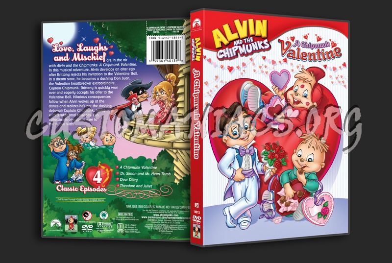 Alvin & the Chipmunks: A Chipmunk Valentine dvd cover