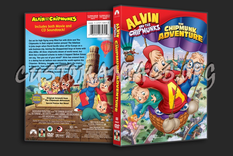 Alvin & the Chipmunks: The Chipmunk Adventure dvd cover