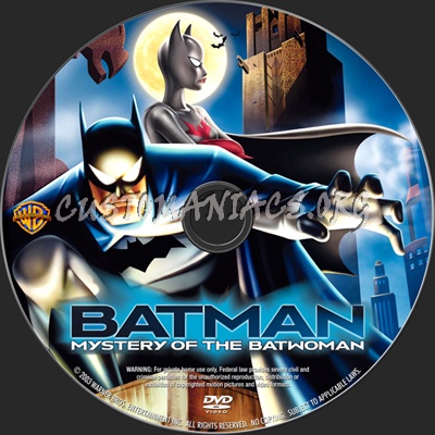 Batman Mystery of the Batwoman dvd label