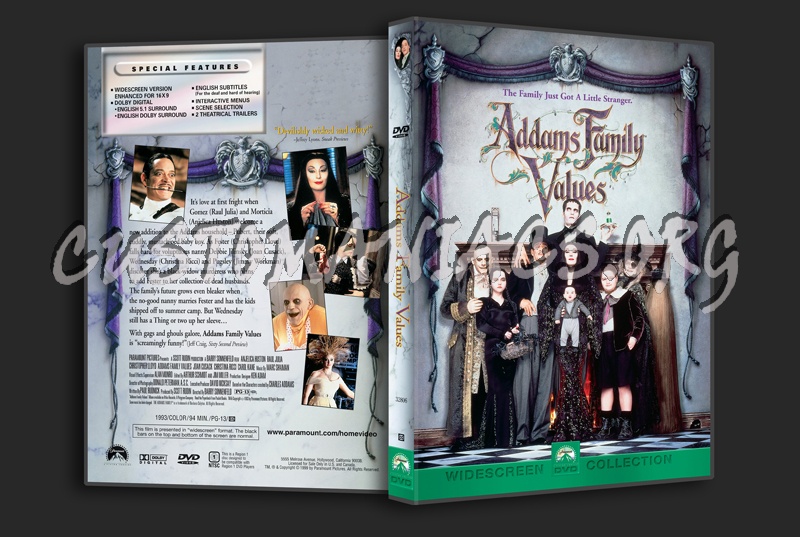 The Addams Family Values dvd cover