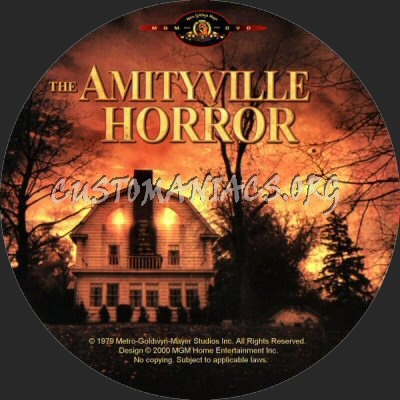 The Amityville Horror (1979) dvd label