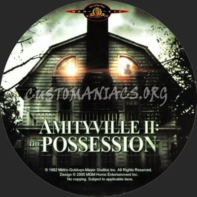 Amityville II- The Possession dvd label