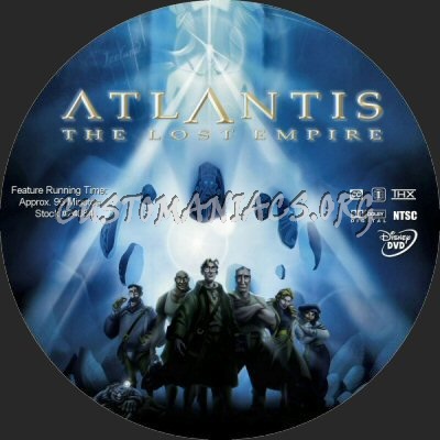 Atlantis- The Lost Empire dvd label