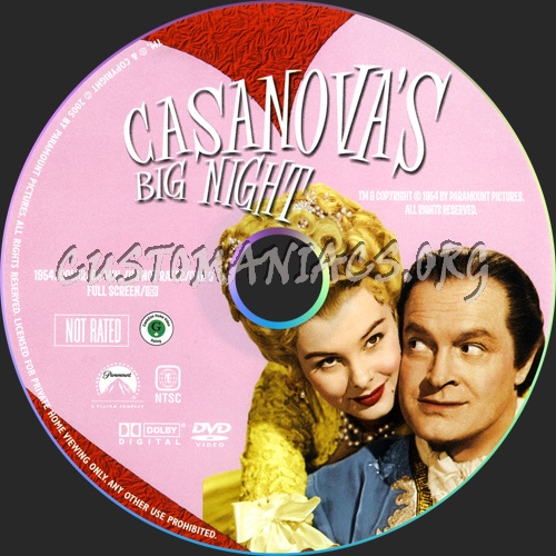 Casanova's Big Night dvd label