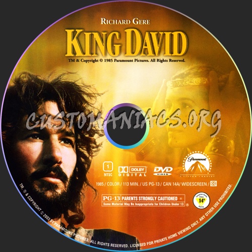 King David dvd label