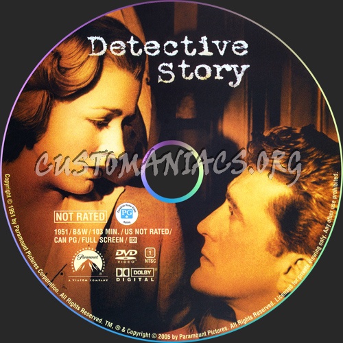 Detective Story dvd label