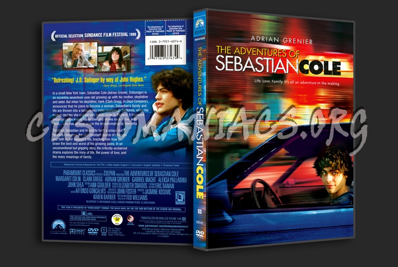 The Adventures of Sebastian Cole dvd cover