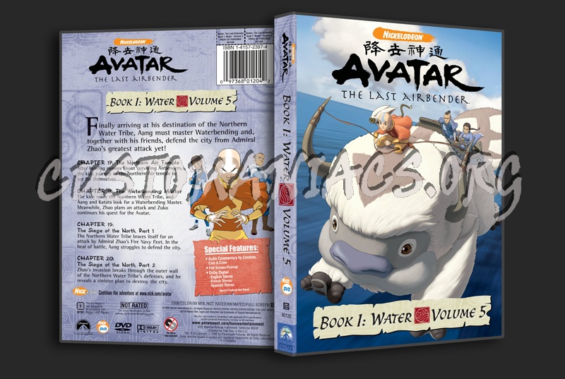 Avatar Book 1 Volume 5 dvd cover