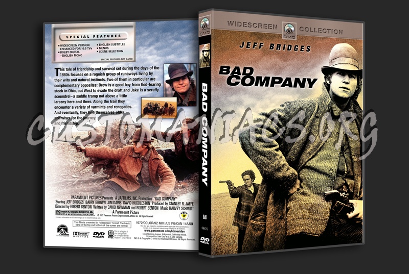 Bad Company (1972) dvd cover