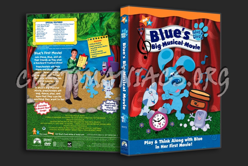 Blue's Clues: Blue's Big Musical Movie dvd cover