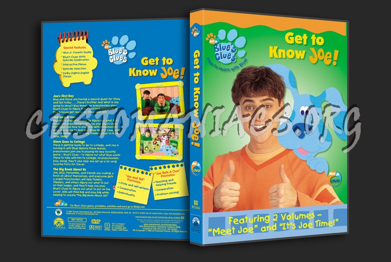 Blue's Clues: Get To Know Joe! dvd cover